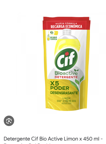 LAVA VAJILLA CIF LIMON 450 ML -15- DOY PACK