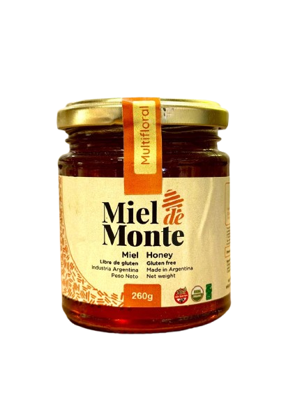 MIEL ORGANICA MULTIFLORAL x 280gr. MONTE