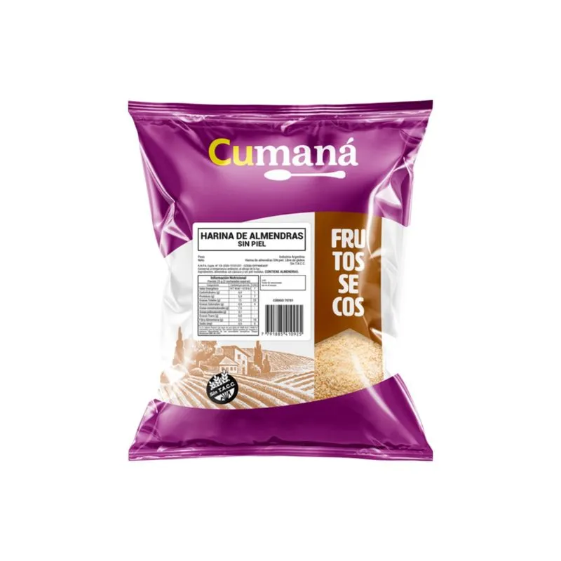 HARINA DE ALMENDRAS S/PIEL X 1KG CUMANA