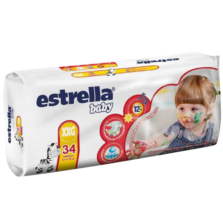 Pañal baby XXG 34u Estrella (4)