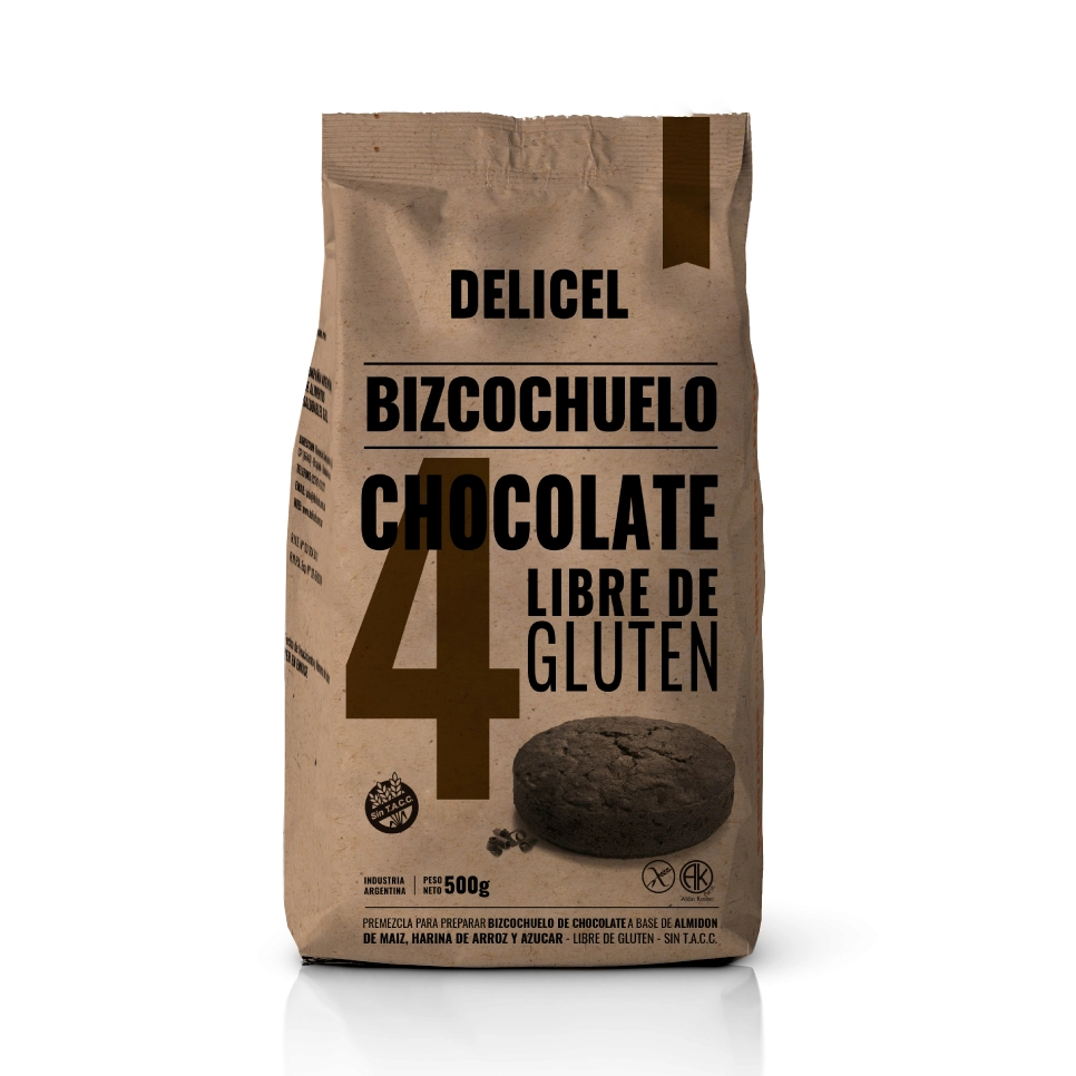 PREMEZCLA BIZC. CHOCOLATE X 500 GR DELICELL