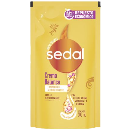 Acondicionador 300ml DP crema balance Sedal (12)