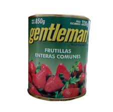 Frutillas enteras en Lata x 820g Gentleman
