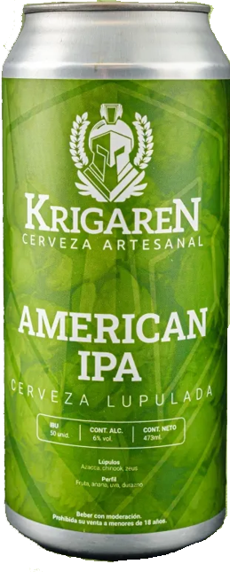 Cerveza Artesanal American IPA (Lata 473cm3)