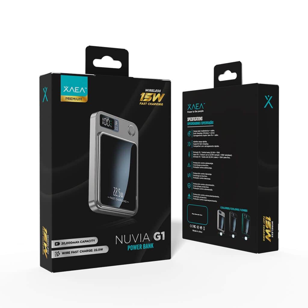 POWER BANK INALAMBRICO NUVIA G1