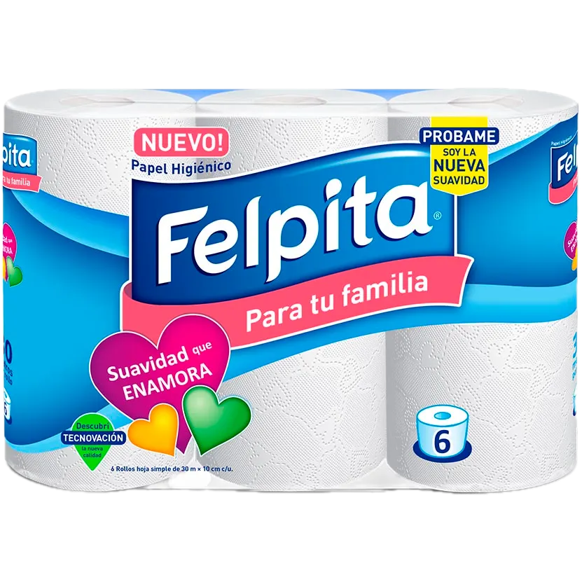 Papel higienico 6x30mts Felpita (10)